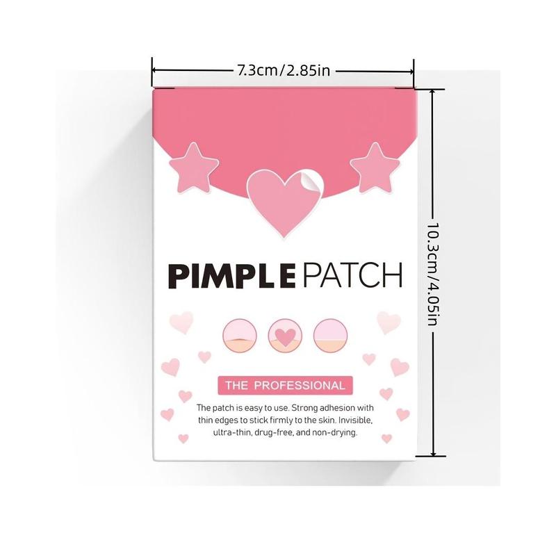 Heart Shaped Acne Patch, 24pcs set Invisible Acne Covering Sticker, Pimple Patch, Facial Skin Care Product for Women & Men, Christmas Gift