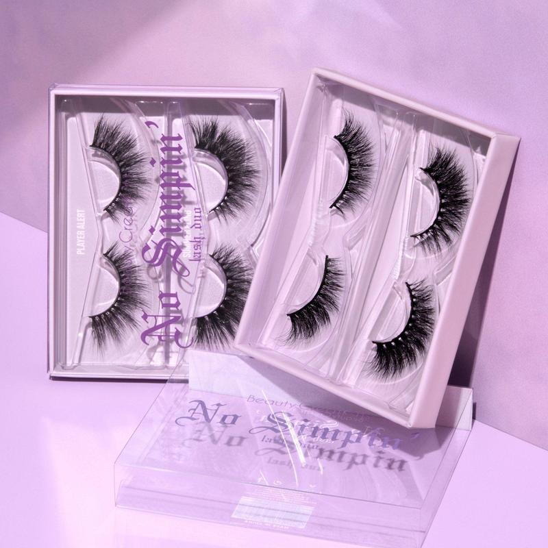 Beauty Creations No Simpin' Lash Duo Eyelashes Faux Makeup Cosmetic Lash Extensions