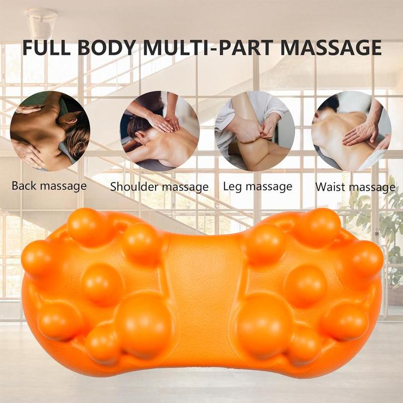 Waist & Hip Manual Massager, Muscle Stretcher Tool with 14 Massager Knobs for Myofascial Trigger Point, Upper & Lower Back Muscle Massage Relaxation