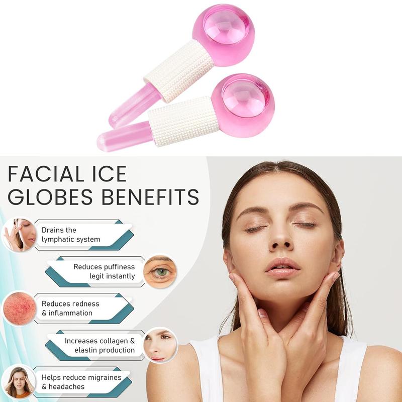 Ice Ball Face & Eye Skincare Massage Roller, Professional Ice Ball Face Massager, Beauty & Personal Care Tool for Women, Christmas, Christmas Gift