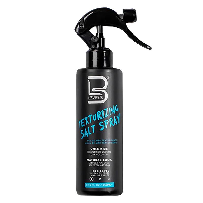 L3 Level 3 Sea Salt Texturizing Spray - Creates Beachy Waves and Texture - Casual Hair Finish Gel Haircare