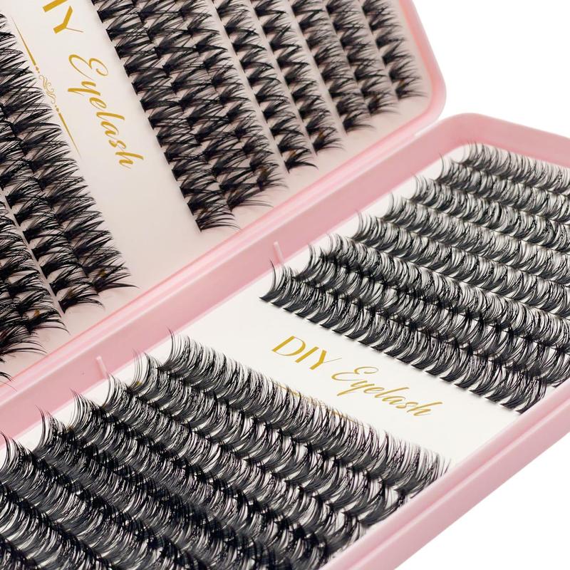 Natural Look Eyelashes Extensions Kit, 640pcs set Individual False Eyelashes, Eye Makeup Enhancement Tool for Women