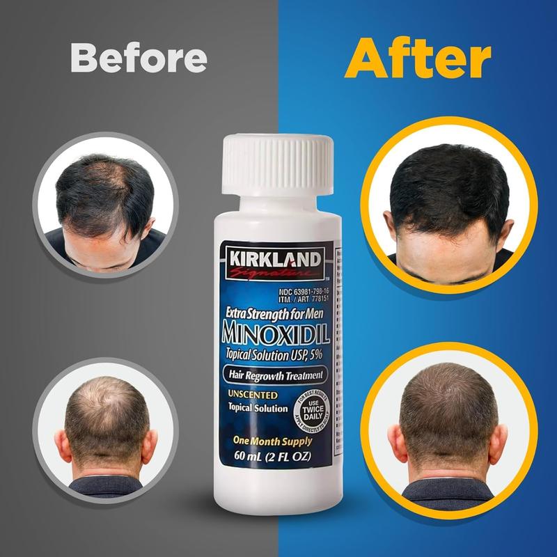 Minoxidil for Men 5% Extra Strength Hair Regrowth for Men Hair Care Dropper Comfort