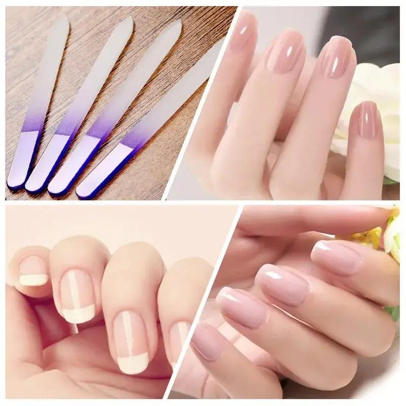 Double Sided Nail File, 10pcs Nail Care Tools for Natural Nails and Acrylic Nails, Nail Art Tools for Women & Girls