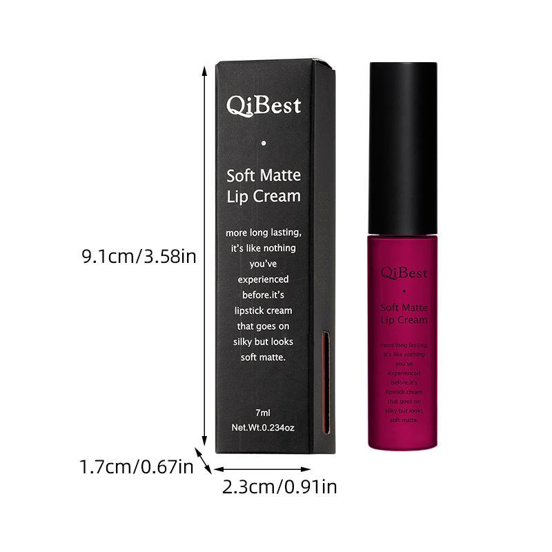 Matte Liquid Lip Gloss, Long Lasting Easy Coloring Lip Gloss, Moisturizing Matte Lip Gloss, Suitable for All Occasions Lip Makeup