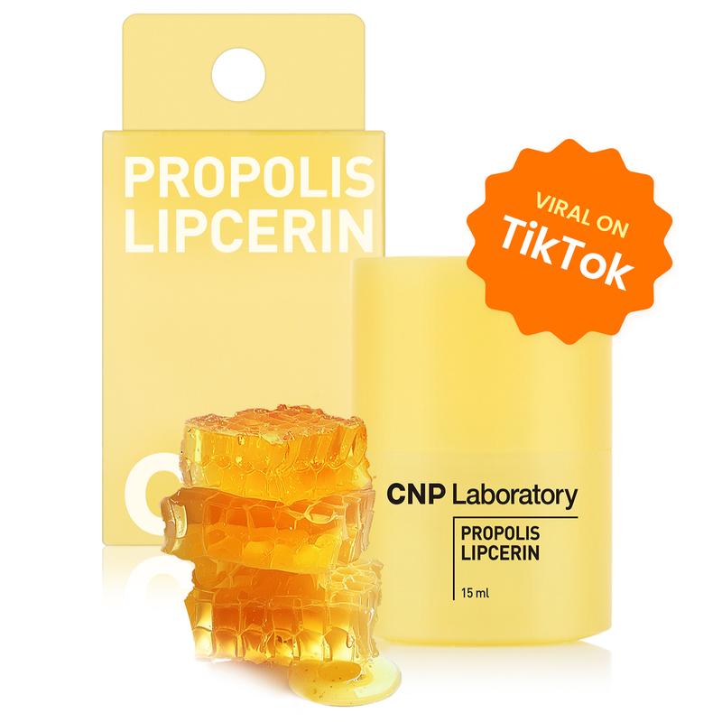 [CNP Official Shop] Honey Lip Butter, Propolis Lipcerin, Hydrating, Gentle Exfoliation, Deep Nourish, Revitalizing Dry Lips, Shea Butter, Korean Skin Care (0.5 fl.oz   15ml)