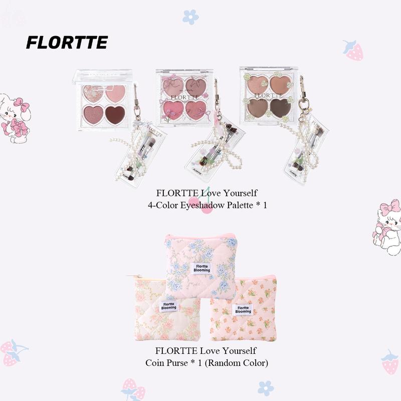 FLORTTE Love Yourself 4-Color Eyeshadow Palette Gift Set