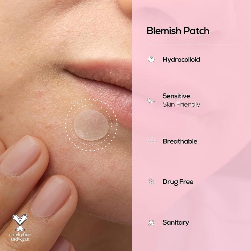 Blemish Hydrocolloid Patch | Daily Skin Repair Spot Treatment | For Face and Body | Korean Beauty Skincare & Cruelty-free & Vegan | 36 Patch Acne