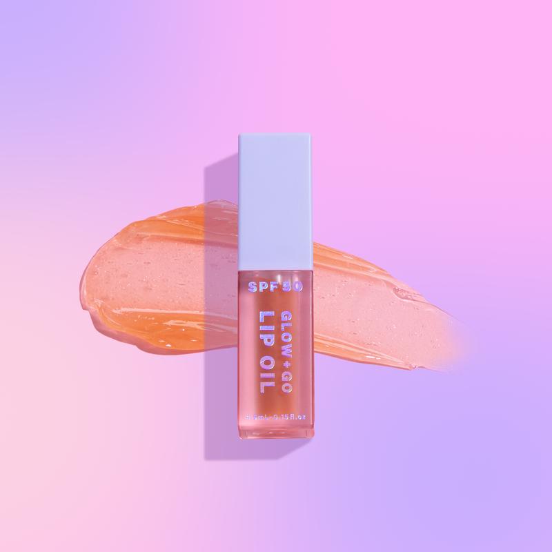 Naked Sundays SPF50 Glow + Go Lip Oil - Hydrating Lip Sunscreen with Vitamin C, Lycopene, and Tomato Extract - SPF Lip Gloss Moisturizing Skincare Smooth