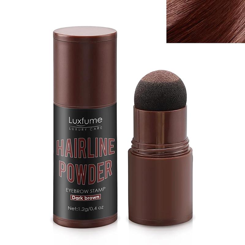 Hairline Powder Stick, Dark Brown - Instantly Conceals Hair Loss, Hairline Contouring Shadow Powder for Women & Men, Waterproof, Multi-Use, Long Lasting, Portable