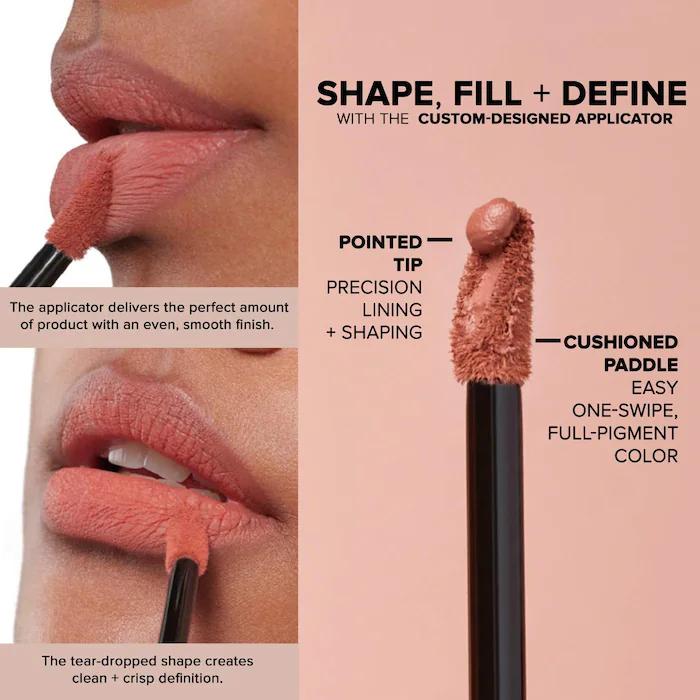 Velvet Lip Liquid Lipstick - Rosy Mauve Shade - Long-Lasting Makeup for Lips - Cosmetic