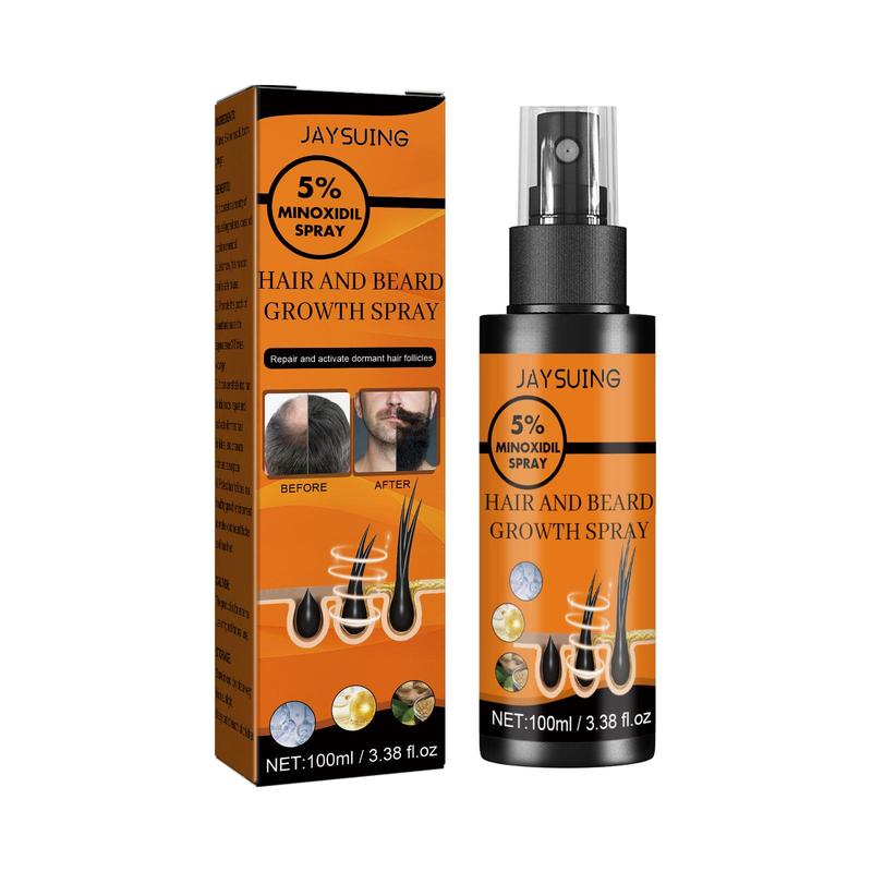 5% Minoxidil Spray, Men’s Hair and Beard Growth Spray with Biotin and Ginger, Thickens and Densifies Hair and Beard, Perfect Anniversary Gift for Men, Boyfriends, Husbands, and Dads