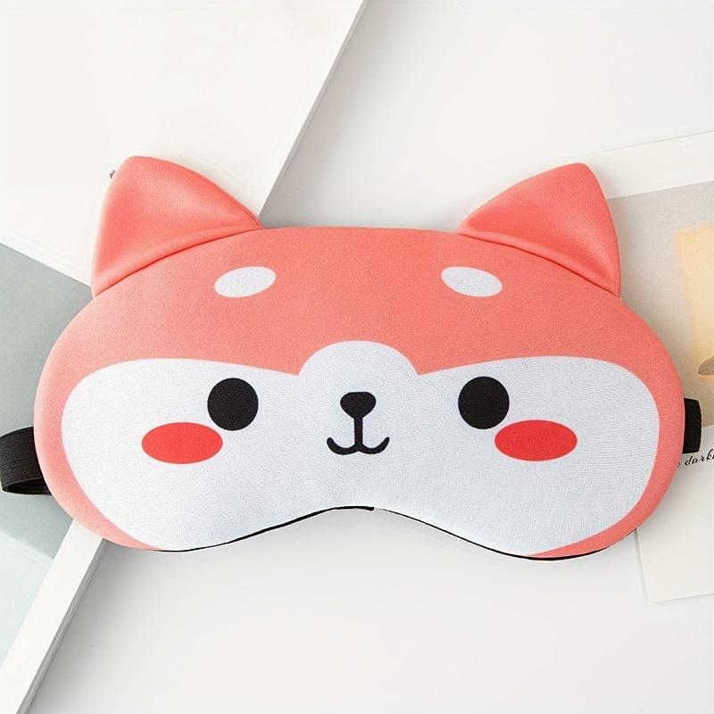 Cute Cartoon Animal Adjustable Sleeping Eye Mask, Travel Sleep Nap Eye Mask Shading Eye Mask, Blackout Sleep Eye Mask Sleeping Eye Mask Comfortable Design Sleeping Eye Mask, Suitable for Night Sleep Air Travel and Nap Soft Eye Mask