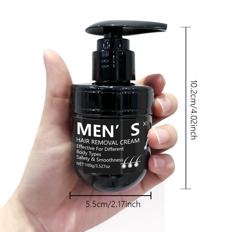 Men's Press Type Hair Removal Cream, Gentle and Non-irritating Quick Cleansing Hair Removal Cream, Men's Skin Care Products