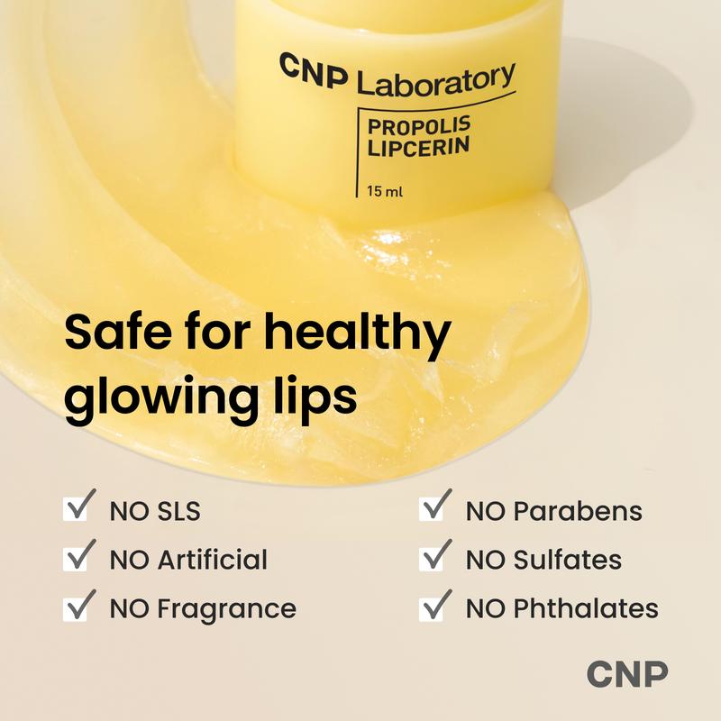 [CNP Official Shop] Honey Lip Butter, Propolis Lipcerin, Hydrating, Gentle Exfoliation, Deep Nourish, Revitalizing Dry Lips, Shea Butter, Korean Skin Care (0.5 fl.oz   15ml)