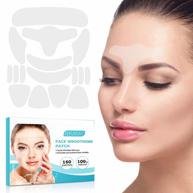 Facial Wrinkle Patches, 160pcs box Face Smoothing Patches, Easy To Use, Facial Skin Care Patches, Skin Care Products for Women, Christmas Gift