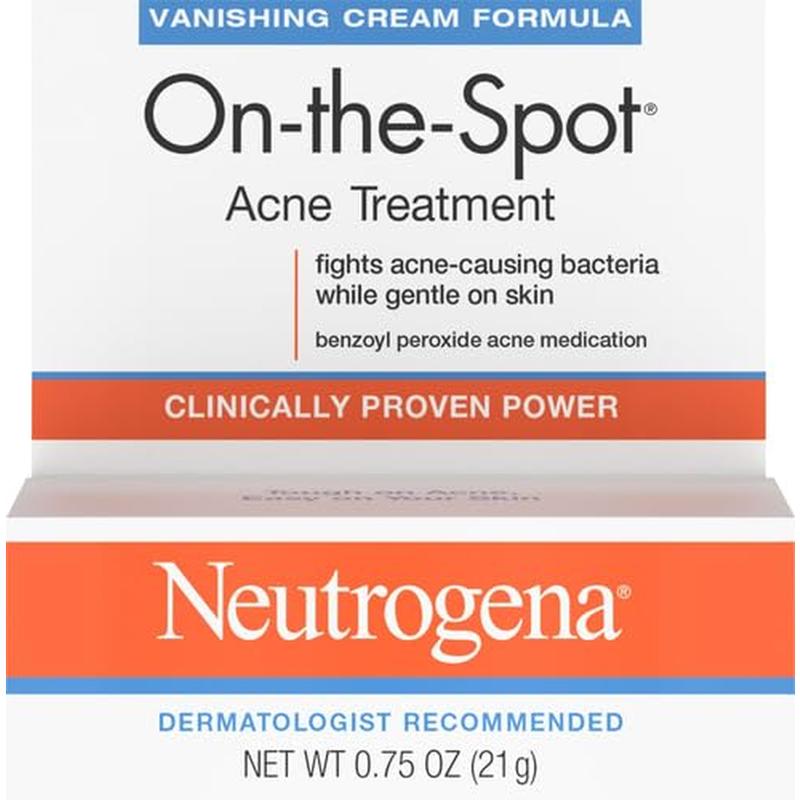 On-The-Spot Acne Treatment Gel with Benzoyl Peroxide - Gentle Face Acne Medicine for Acne Prone Skin, 0.75 Oz No brand