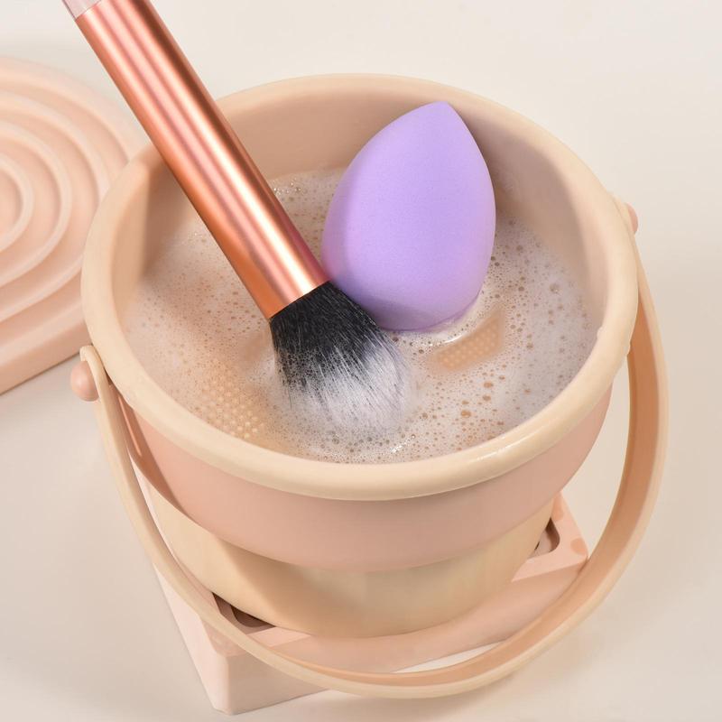 Multi-functional Makeup Brush Cleaner, Silicone Makeup Brush Drying Tool, Makeup Brush Cleaning Tool