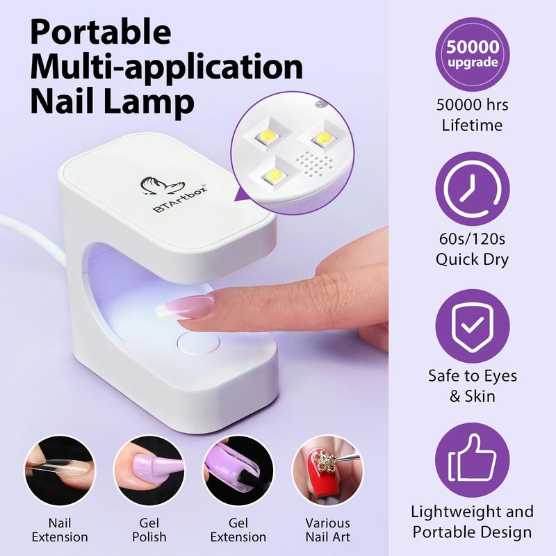 btartboxnails XCOATTIPS French Tip Press on Nails - Square or Almond Brighter pastel Press On Nails , 46.99$ Short Fake Nails Kit with UV Glue, Nails Lamp, All in One Soak Off Acrylic Fake Nail Extension