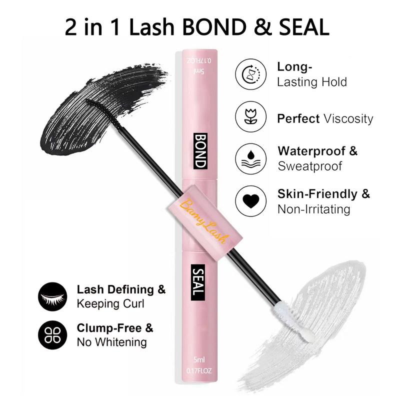 Double-ended Eyelash Glue, 1 Count Long Lasting Eyelash Bond & Seal, Eyelash Extension Glue, Professional Makeup Accessories for Women, Christmas Gift