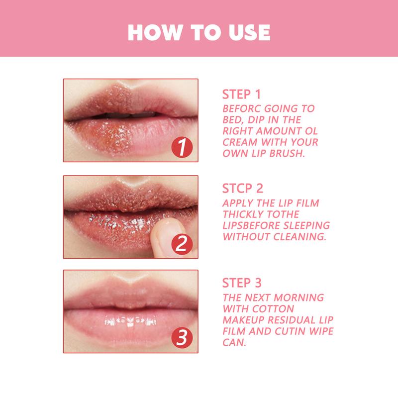 Peach Lip Scrub with Brush, Exfoliating Lip Scrub, Fade Lip Lines, Lip Care Product for Women & Girls, Skincare Products