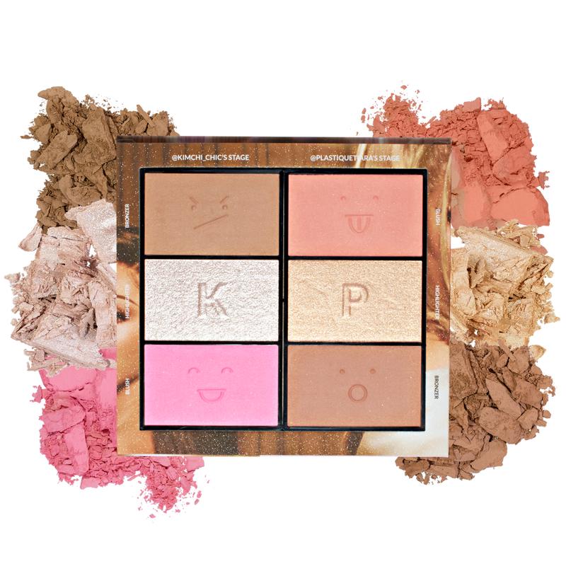 KIMCHI X PLASTIQUE Nude Sensation: Blush, Bronzer & Highlighter Palette