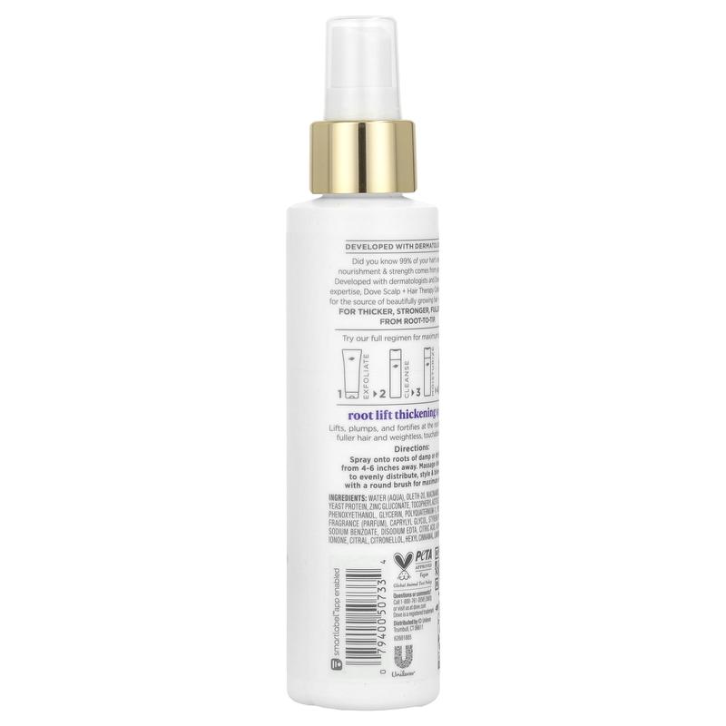 Dove Scalp + Hair Therapy, Root Lift Thickening Spray, 5 fl oz (147 ml)