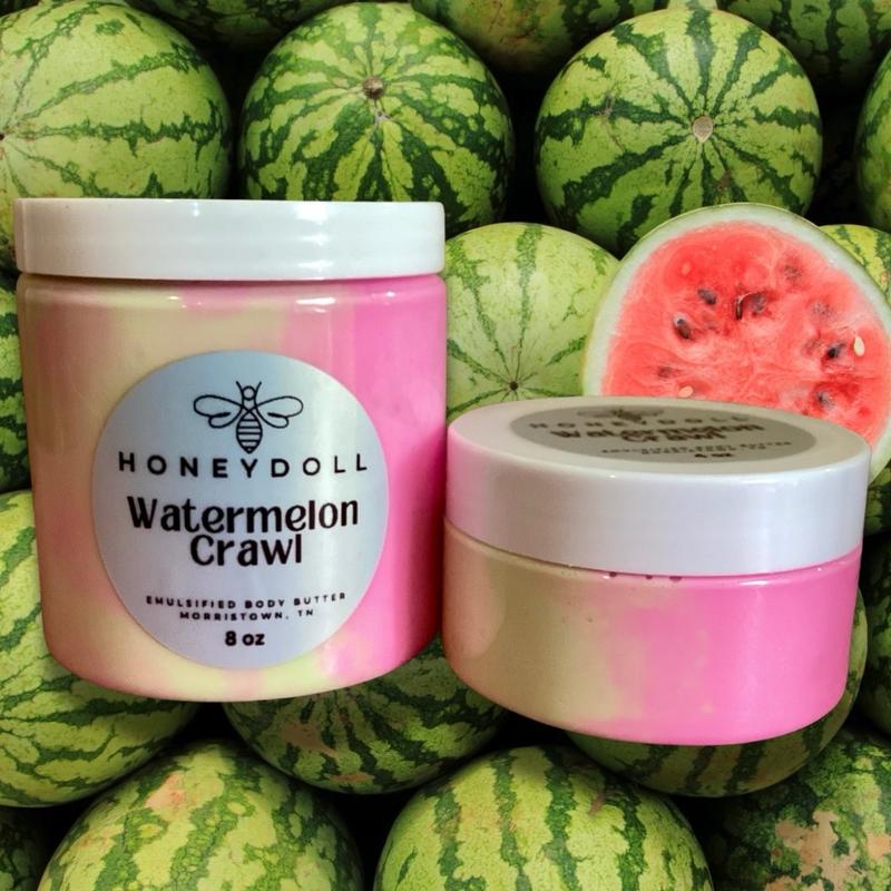 Watermelon Crawl Emulsified Body Butter - Hydrating Moisturizer - Body Care