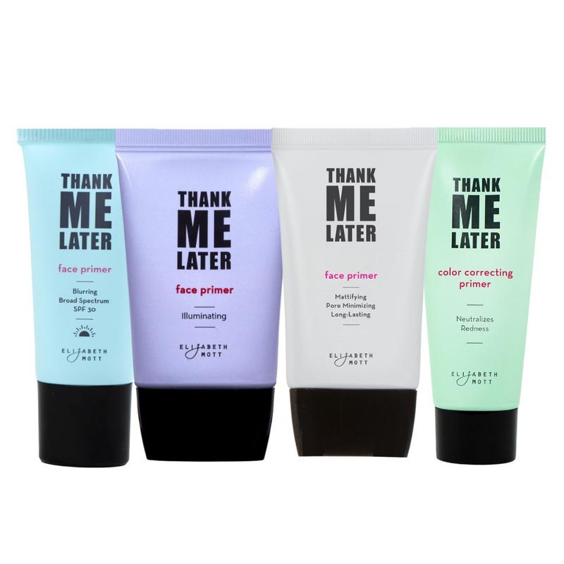 Elizabeth Mott Thank Me Later Face Primer - 4 Varieties Available. Matte, Illuminating, Color Correcting, and Blurring Varieties for Every Skin Need