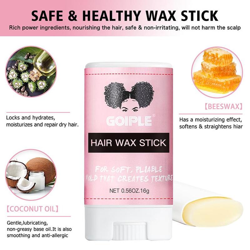 Long Lasting Hair Wax Stick, Frizz Control Hair Styling Wax Cream, Fly Away Hair Tamer for Women & Men, Hair Edge Control Wax Stick, Christmas, Christmas Gift