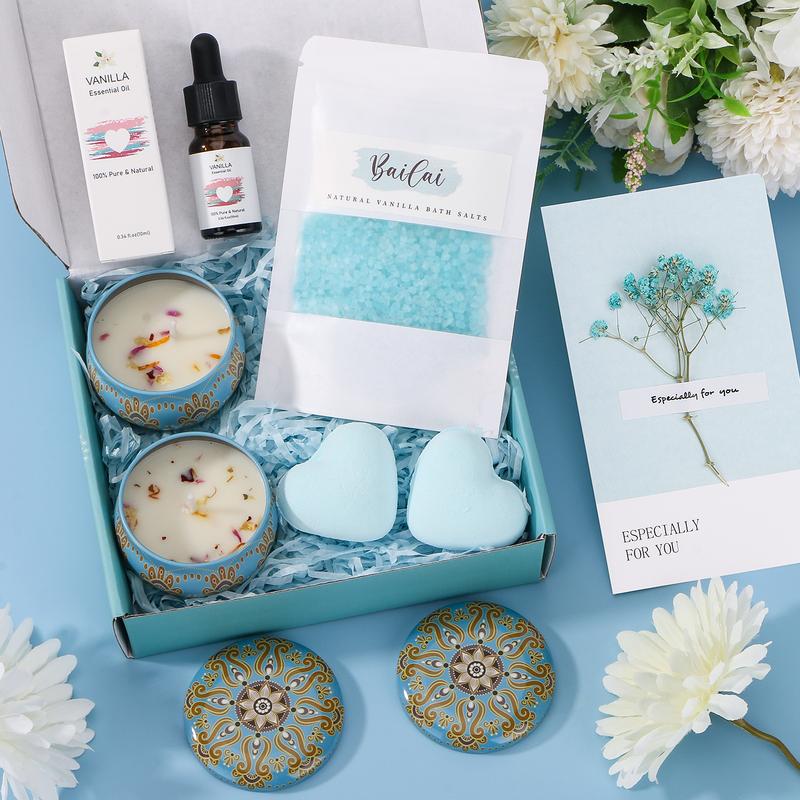 [Unique Gifts for her]8Pcs Self Care Spa Gift for Women,Christmas Day gift,New Year gift,Relaxation Skin Care Set for Girlfriends Mom Mother Wife Best Gift