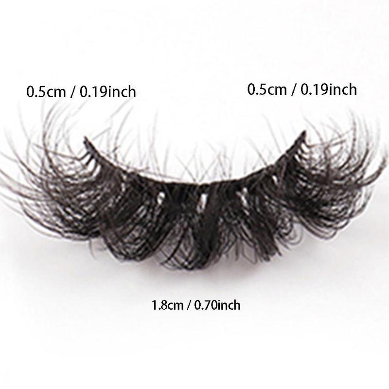 Fluffy False Eyelashes, 7 Pairs Natural Curling Eye Makeup Strip Lashes, Full Volume False Eyelashes for Women and Girls, Eyelash Extension Strip, Christmas, Christmas Gift