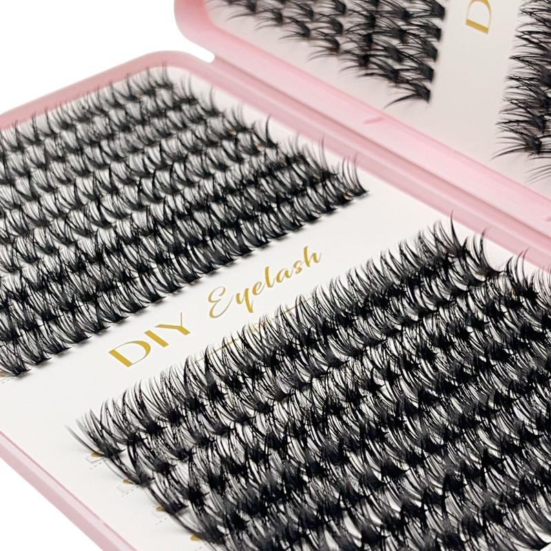 Natural Look Eyelashes Extensions Kit, 640pcs set Individual False Eyelashes, Eye Makeup Enhancement Tool for Women