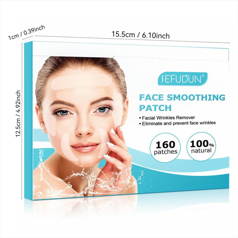 Facial Wrinkle Patches, 160pcs box Face Smoothing Patches, Easy To Use, Facial Skin Care Patches, Skin Care Products for Women, Christmas Gift