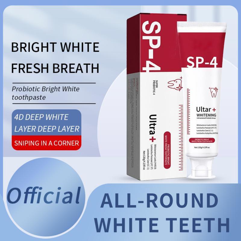 SP-4 Probiotic Whitening Toothpaste-Experience Ultra+ Bright Teeth : Powerful Stain Removal for a Radiant Smile! Oral