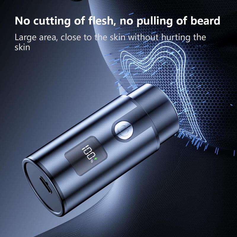 Mini Electric Shaver, Portable Pocket Size Electric Shaver, Type-C Rechargeable Electric Shaver for Men and Women, Great for Car, Travel, Office