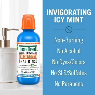 TheraBreath Fresh Breath Mouthwash - Icy Mint