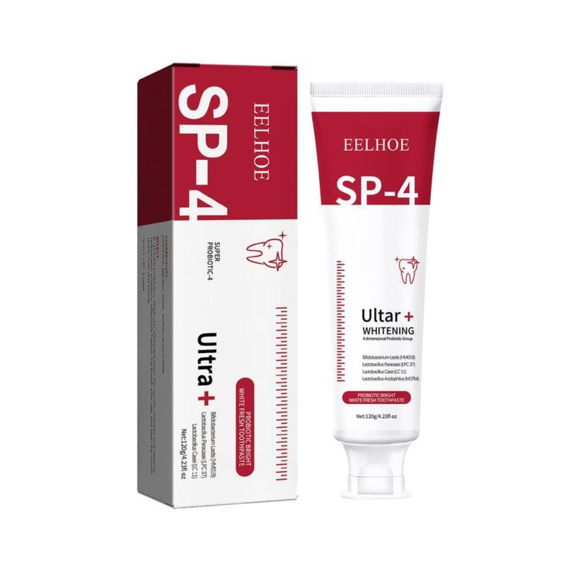 SP-4 Probiotic Whitening Toothpaste-Experience Ultra+ Bright Teeth : Powerful Stain Removal for a Radiant Smile! Oral