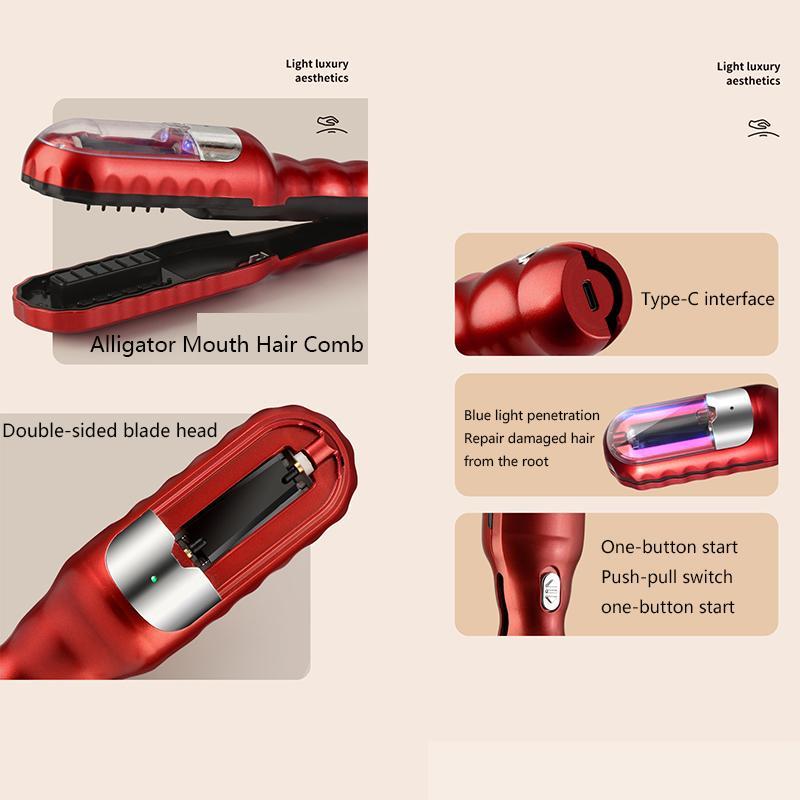 Rechargeable 2 in 1 Split End Hair Trimmer, 1 Box Comfort Multifunctional Hair Cutter for Christmas Gift, Broken Hair Clipper, Hair Trimmer for Women & Girls