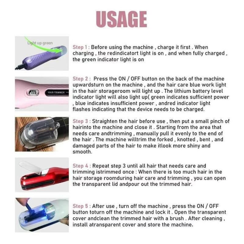 Portable Electric Hair Trimmer, 1 Box 2 in 1 Hair Clipper Set, Hair Trimmer for Women, Professional Hair Clipper for Home & Travel