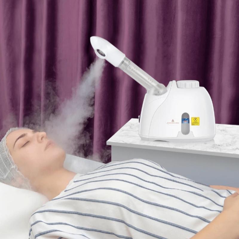 Facial Mist Steamer, 360° Rotatable Face Steamer, Hot Mist Humidifier Steamer for Face Spa Sinuses Moisturizing, Home Use Or Salon, Skincare Tools