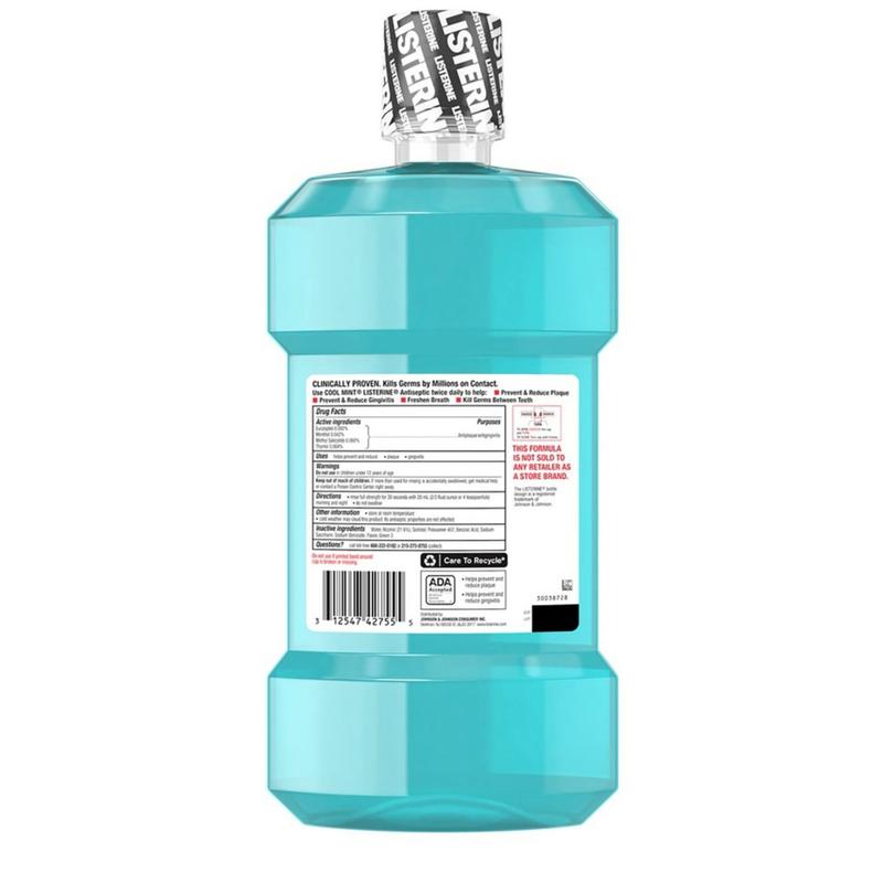 Listerine Cool Mint Antiseptic Mouthwash (1.5L, 2 pk.) Oral