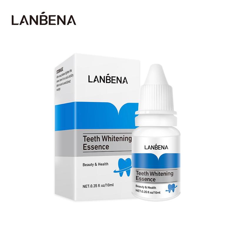 LANBENA Teeth Whitening Essence Powder Oral Hygiene Cleaning Serum Removes Plaque Stains Tooth Bleaching Dental Tools Cleansing Menthol Cleanser