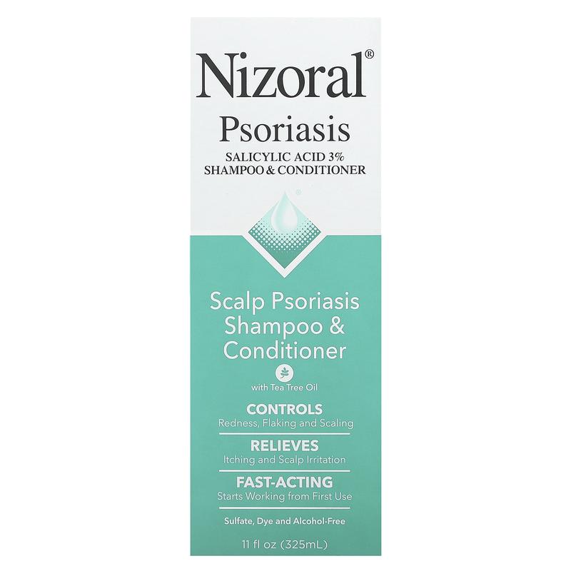 Nizoral Scalp Psoriasis Shampoo & Conditioner, With Tea Tree Oil, 11 fl oz (325 ml)