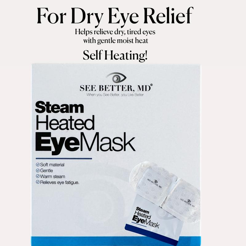 See Better, MD Soothing Steam Heated Eye Mask  Relaxing Comfort 5 pack Kit warm compress for stye