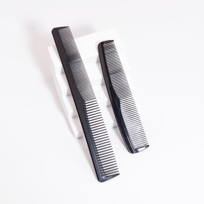 2pcs Heatless Styling Comb Set, Anti-static Anti-hot Comb, Pocket Fine Plastic Comb for All Hair Type