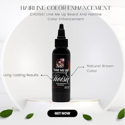 Line Me Up Beard And Hairline Color Enhancement , Instant Dry,  Enhancement Color | Hair Enhancer For Beard & Lineup | Water Resistant Hairline Filler Spray | Grooming Products