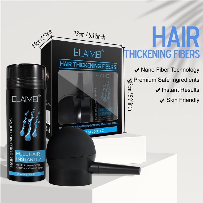 Hair Thickening Fibers, Skin Friendly Hair Thickening Spray, Hair Thickening Powder, Natural Formula Hair Care Fiber, Suitable for People with Thinning Hair