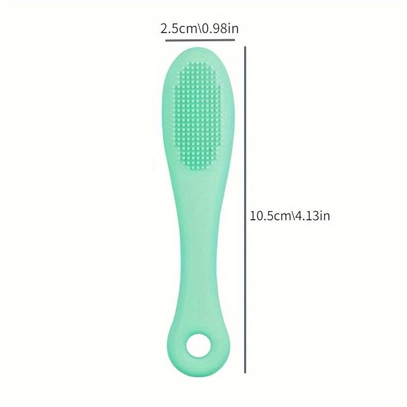 Facial Nose Cleaning Brush, 5 Counts Soft Silicone Finger Massage Brush, Face Washing Cleansing Tools, Travel Accessories