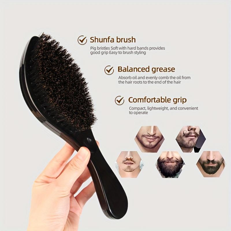 Men's Hair Brush, 1 Count Curved Hair Brush, Professional Hair Styling Comb, Hairdressing Comb, Hair Styling Tool for Men